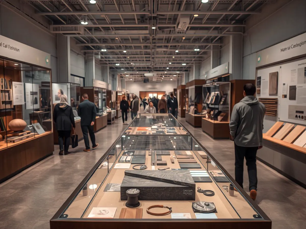 本地非遗记忆主题展览现场，展品陈列与参观者