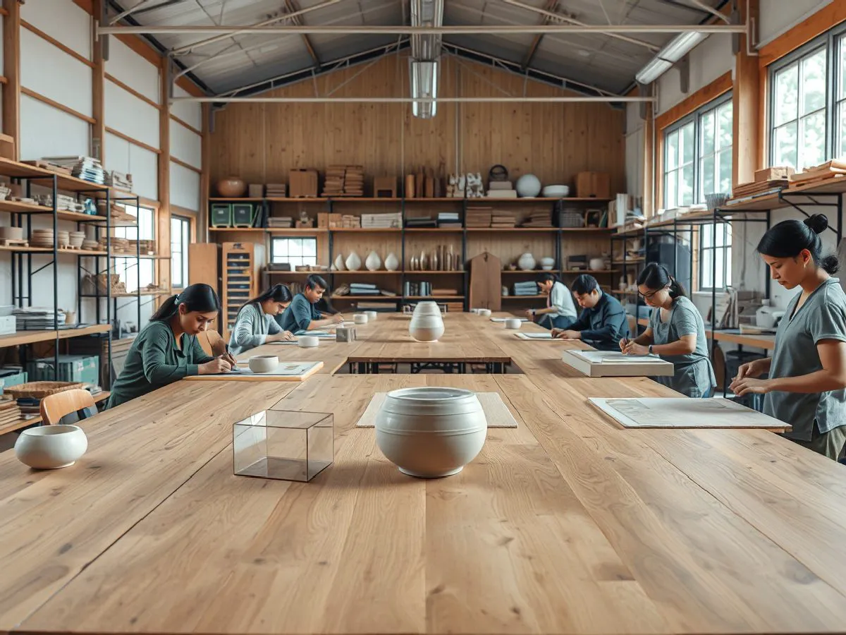 非遗文化体验课程活动现场，参与者正在制作手工艺品